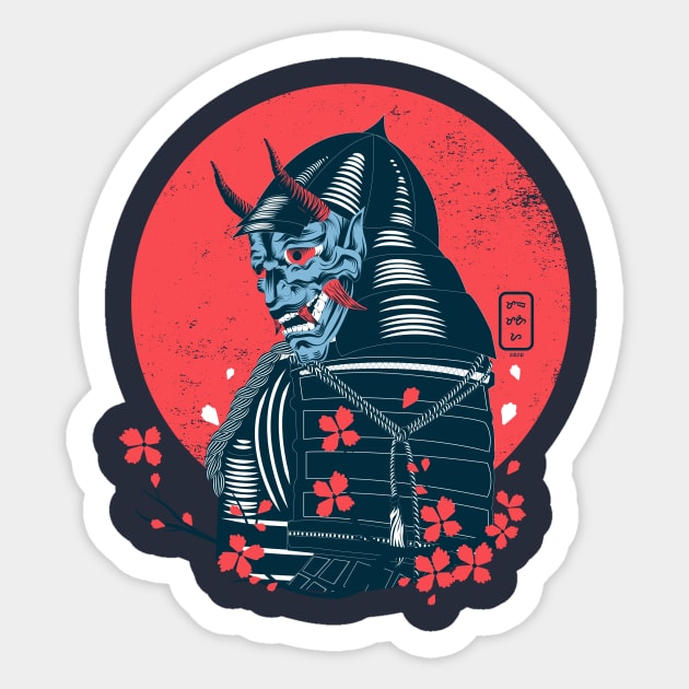 Hannya Samurai Sticker by nkta